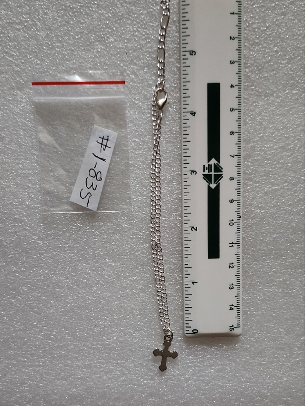 Hand Crafted Silver Tone Cross Bracelet / Anklet - Picture 3 of 6